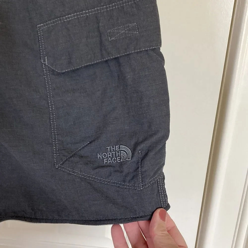 The North Face Shorts‎ Mens 36 Grey Nylon Blend Cargo Outdoors Hiking